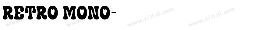 Retro Mono字体转换